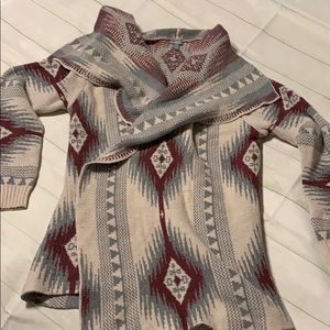Tribal print cardigan